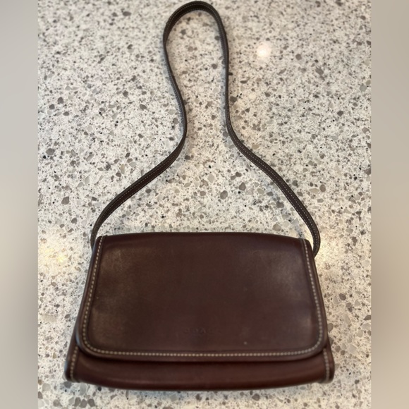 Vintage Coach Brown Leather Shoulder Bag - Picture 11 of 14